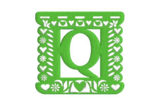Papel Picado Alphabet Q Embroidery Review