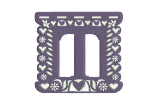 Papel Picado Alphabet T Review for Seasonal Embroidery
